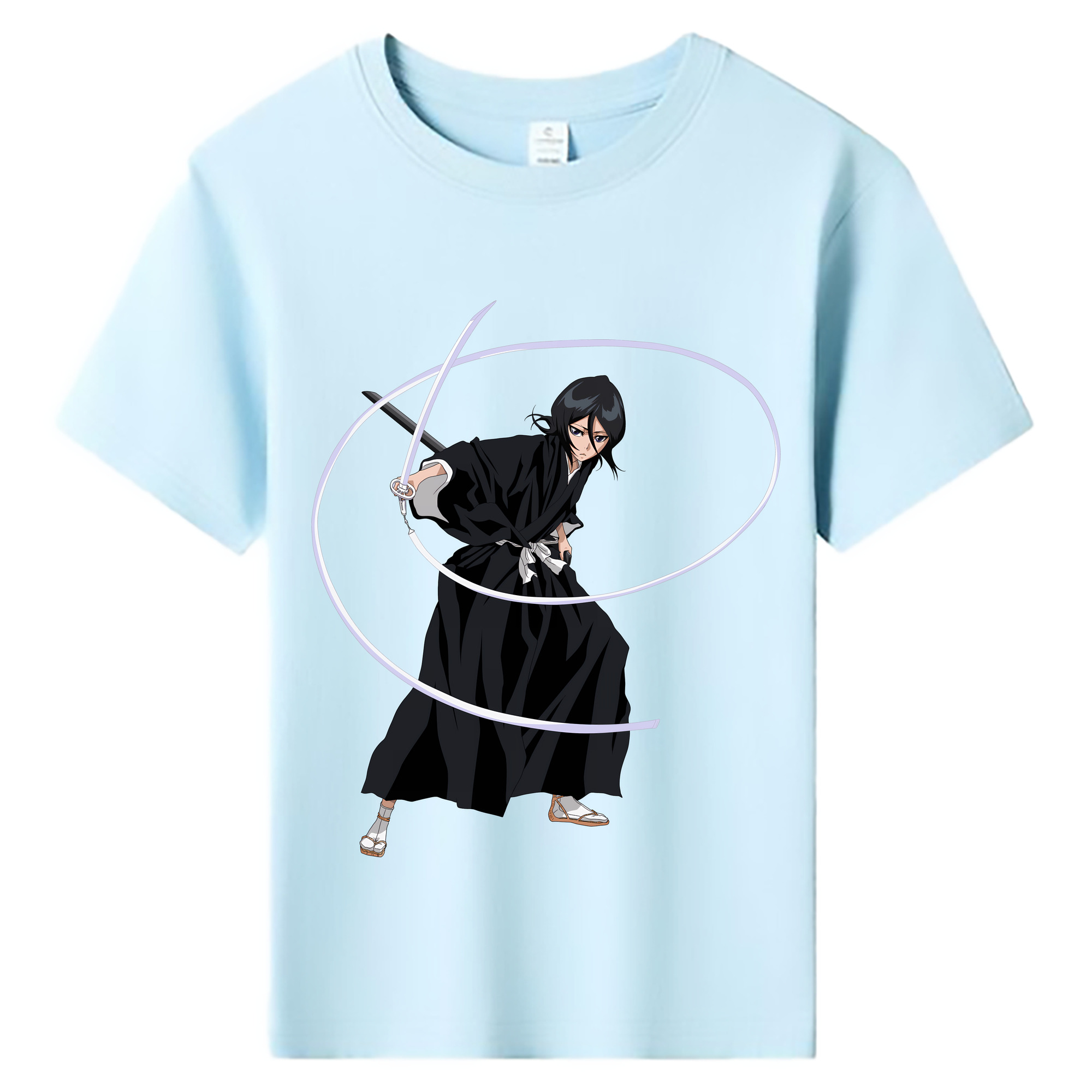 （画像用） ブリーチ 朽木ルキア BLEACH Kuchiki Rukia 綿100％キッズTシャツ（フロントプリント）